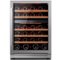 Ca'Lefort - Wine Fridge 24 Inch 52 Bottle Wine Refrigerator, 40-65°F Dual Zone Wine cooler,3 Color LED,Built-in for Home/Bar - Stainless Steel-Front_Standard