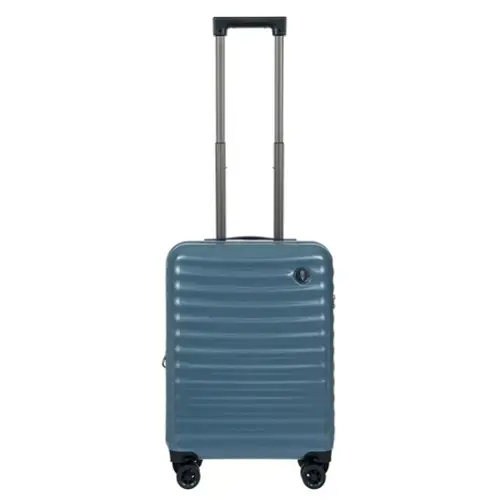Front. Bric's - Nausicaa Hardside Expandable 21" Carry On Spinner Luggage - Grey Blue.