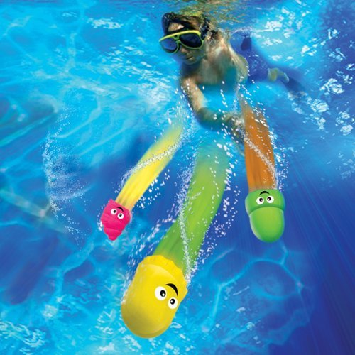 Banzai 6 Piece Aqua Dive Sea Pals Water/Pool Toy Dive Set GLOBAL SHIPPING