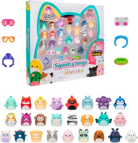 Jazwares Squish-a-longs 25 Pack - Series 2 GLOBAL SHIPPING