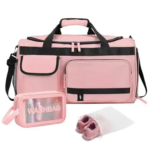 Pink Set-Gym Bag&toiletry Bag