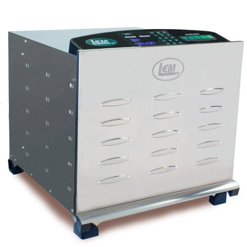 LEM Product - Big Bite Dehydrator - Stainless Steel-Front_Standard
