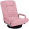 Best Choice Products - 360-Degree Swivel Gaming Floor Chair w/ Armrest Handles, Foldable Adjustable Backrest - Pink-Front_Standard