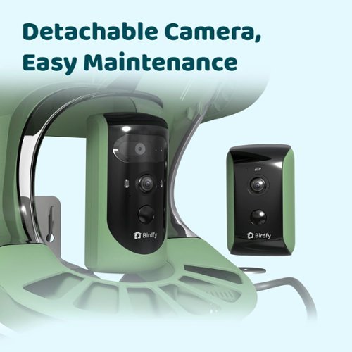 BIRDFY Birdfy 2 Smart Bird Feeder with Camera, Dual-Angle Views,AI Identifies 6000+ Birds,Solar-Powered, Motion Detection - Green SHOP ONLINE