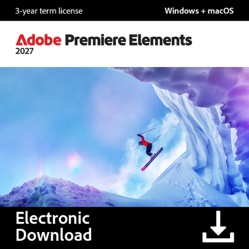 Adobe - Premiere Elements 2027 (1-User) (3-Year License) [Digital] - Mac OS, Windows [Digital]