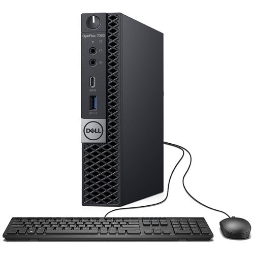 Dell - Refurbished Excellent - OptiPlex 7060 Micro Desktop PC, Intel Core i5-8500T up to 3.5GHz, 16GB DDR4 RAM, 512GB SSD, Built-in WiFi, Win11Pro - Black-Front_Standard 