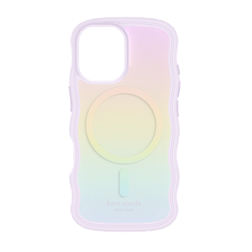 kate spade new york Apple iPhone 16 Wavy MagSafe Compatible Case - Opal Iridescent