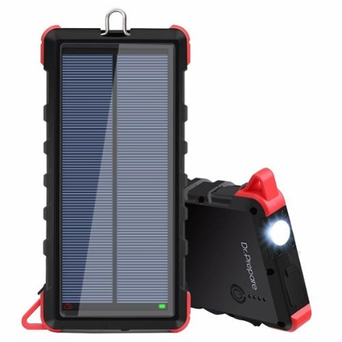 Renogy - 16000mAh Solar Power Bank - Black-Front_Standard 