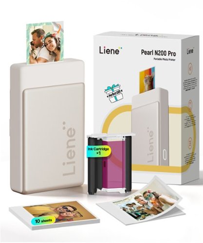 Liene Pearl N200 Pro 2x3 Inch Wireless Photo Printer, with 10 sheets of paper - Gold GLOBAL SHIPPING