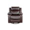 Relax A Lounger - Maxima Swivel Recliner - Brown-Front_Standard