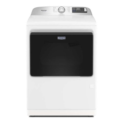 Maytag - 7.4 Cu. Ft. Pet Pro Top Load Gas Dryer with Extra Power and Sanitize Cycle - White-Front_Standard 