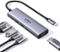 UGREEN - USB C 3.2 Hub, 6-in-1 Multiport USB Adapter with 4K 60Hz HDMI, 4×10Gbps USB A&C, 100W PD, for Laptop, MacBook, iPad Pro - Space Gray-Front_Standard