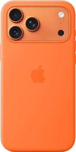 Apple - iPhone 17 Pro Max Silicone Case with MagSafe - Orange