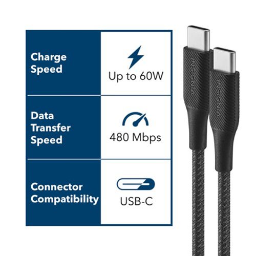 Insignia™ 4' / 6' / 10' USB-C to USB-C Braided Charge-and-Sync Cables (3-Pack) - Black BUY ONLINE