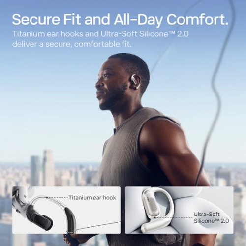 Shokz OpenFit Pro Open-Ear True Wireless Active Noise Reduction Earbuds - White BUY IN SINGAPORE