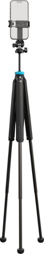 Bower - AirLift 55" Aluminum Tripod with Built-In Dual Head