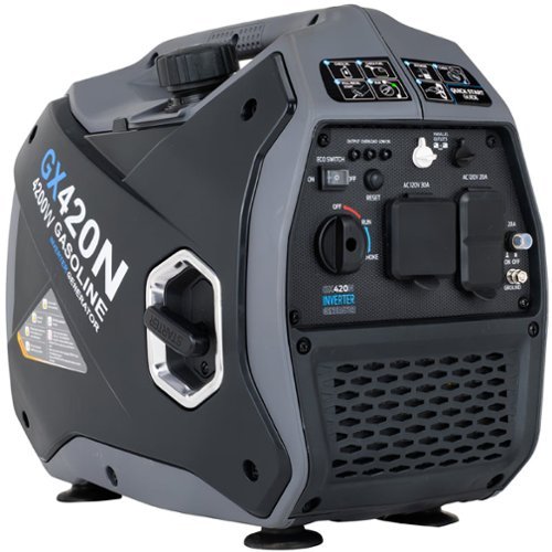 Pulsar - GX420N 4200W Portable Gas Inverter Generator Quiet RV Ready Parallel Capable Long Runtime Emergency Backup-Front_Standard 