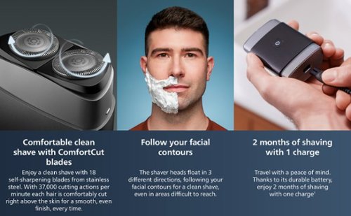 Philips Norelco Compact Rechargeable Wet & Dry Electric Shaver - Black WHERE TO BUY