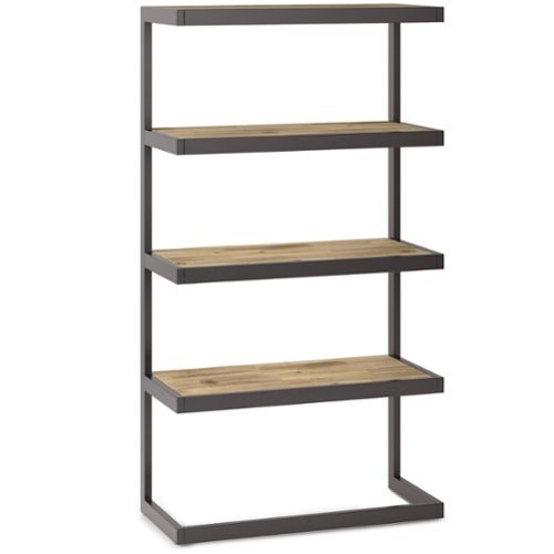 Simpli Home - Erina Bookcase - Distressed Golden Wheat-Front_Standard 