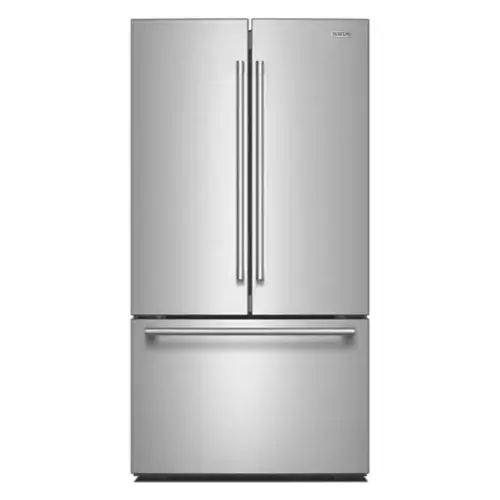 Front. Maytag - Maytag - Maytag 31 Cu. Ft. XL Capacity French Door Bottom Mount Refrigerator with Ice + Water - Fingerprint-Resistant Stainless Finish.