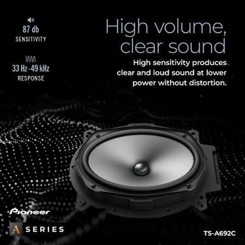 Pioneer 6 x 9 Component Speakers (Pair) - Black BUY ONLINE