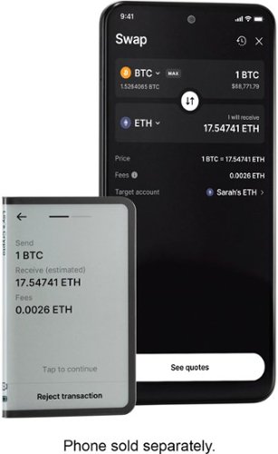 Ledger Stax Crypto Hardware Wallet with Folio - Curved E Ink Touch Screen - Bluetooth - Graphite WHERE TO BUY