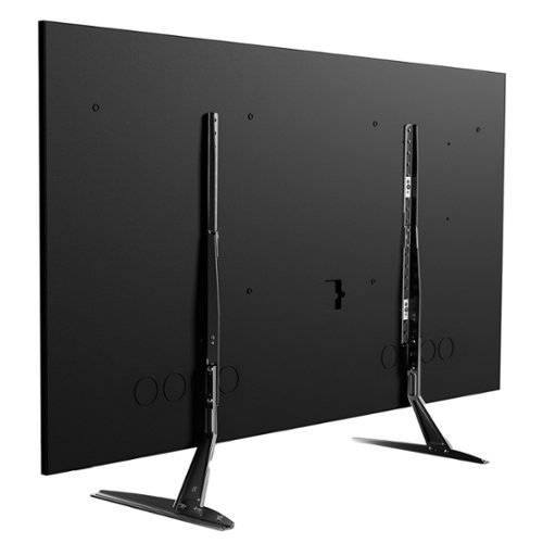 Perlesmith - 22"–65" Tabletop TV Stand, Model PSTVS36B - Black-Front_Standard 