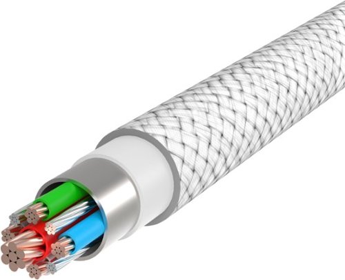 Nimble Powerknit 1M USB A to C Cable - White GLOBAL SHIPPING