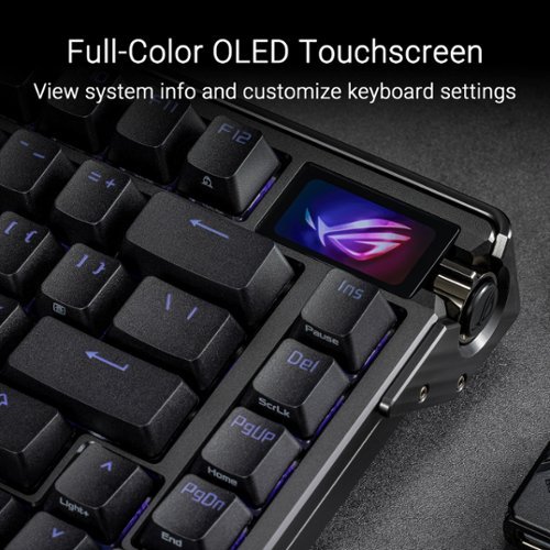 ASUS ROG Azoth Extreme 75% Wireless Mechanical Gaming Keyboard with ROG NX Snow Linear Switches and Color OLED Touchscreen - Black HOW TO BUY