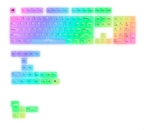 Glorious Polychroma Translucent Universal RGB Keycaps for 100% 85% 80% TKL 60% Compact 75% Mechanical Keyboards - Translucent V2 INTERNATIONAL SHIPPING