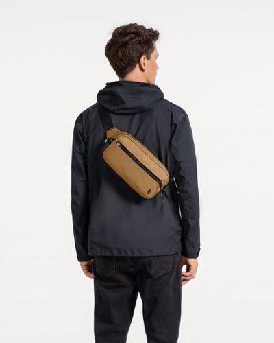 tomtoc Aviator-T35 3.5L X-Pac Sling Bag with RFID Blocking, Crossbody Bag Minimalist Chest Shoulder Pack for Men/Women - Khaki