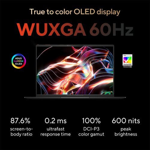 ASUS Vivobook S16 16 OLED Laptop - Copilot+ PC - AMD Ryzen AI 7 350 with 24GB Memory - 1TB SSD - Neutral Black GLOBAL SHIPPING