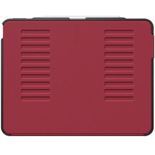 ZUGU - Slim Protective Case for Apple iPad Air 13 M2/M3 (2024/2025) and iPad Pro 12.9 (3rd/4th Generation, 2018/2020) - Red-Front_Standard 