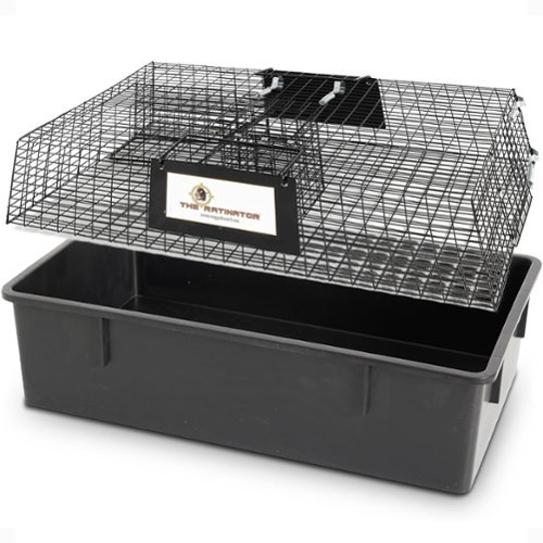Rugged Ranch RATTR Ratinator Live Rat Multi-Catch Animal Metal 2 Door Trap Cage-Front_Standard 