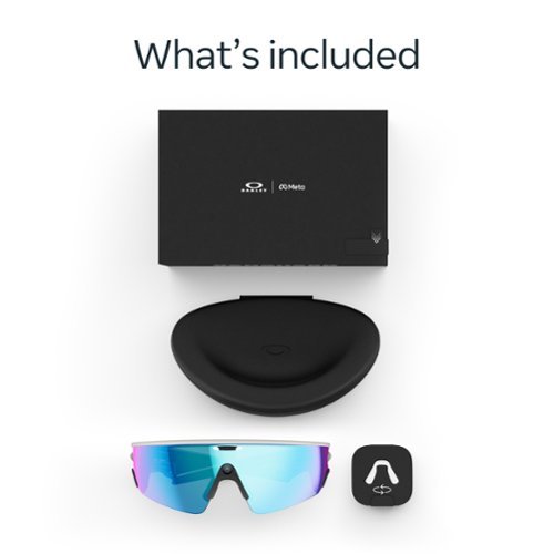 Oakley Meta Oakley | Meta Vanguard with Meta AI, Audio, Photo, Video Compatibility - Prizm™ Sapphire - White BUY ONLINE