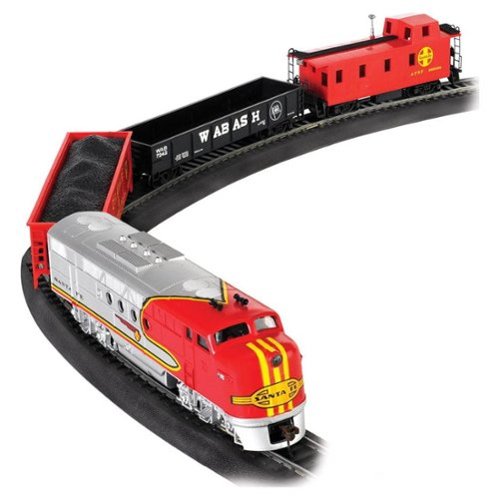 Bachmann - Trains Santa Fe Flyer HO Scale Ready-to-Run Electric Train Set | 647-BT-Front_Standard 