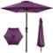 Best Choice Products - 10ft Outdoor Steel Market Patio Umbrella w/ Crank, Tilt Push Button, 6 Ribs - Amethyst Purple-Front_Standard