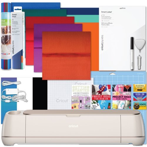 Cricut - Maker 4 Cutting Machine with Vinyl Sampler Pack Bundle-Front_Standard 