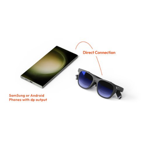 Viture One Lite XR Glasses, 120 FHD Display, 60Hz, Harman Sound, for iPhone 15/16/Android/Steam/Gaming Consoles/Switch/Mac/PC - Black BUY IN EUROPE