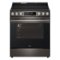 LG - 6.3 Cu. Ft. Slide-In Electric True Convection Smart Range with Air Fry and Premium Handle - Black Stainless Steel-Front_Standard