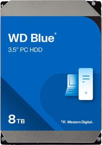 WD - Blue 8TB PC Internal Hard Drive for Desktops-Front_Standard