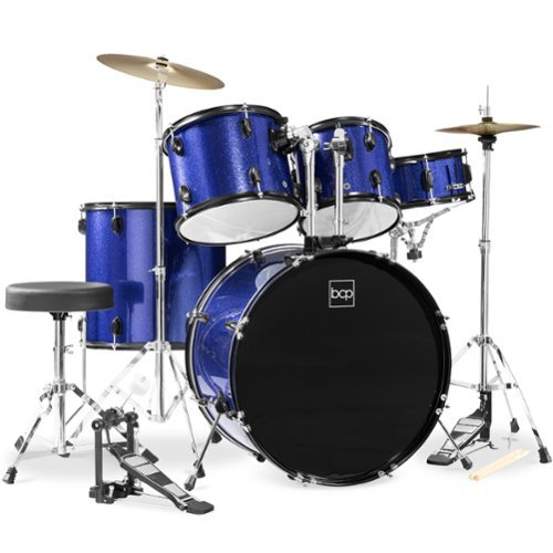 Best Choice Products 5 Piece Beginner Drum Set w/ Snare, Bass