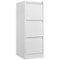 Boyel Living - 3 Drawer Vertical Metal File Cabinet for Home Office Organizer Storage Cabinet Fit Letter/A4/Legal Size File - White-Front_Standard