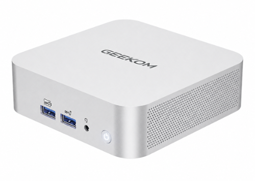 GEEKOM - A5 Pro Mini PC AMD Ryzen 5 7530U, 16GB DDR4 RAM, 512GB NVMe SSD Storage - Silver