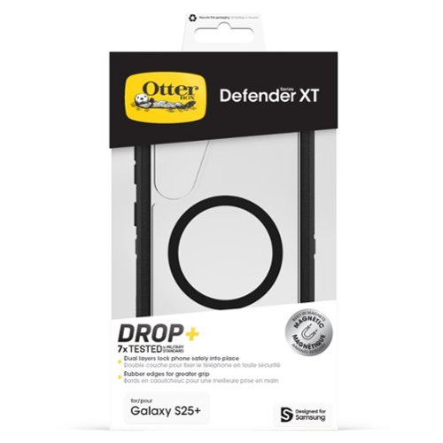 OtterBox Defender Series Pro XT Hard Shell with Magnets for Samsung Galaxy S25+ - Dark Side WORLDWIDE DELIVERY