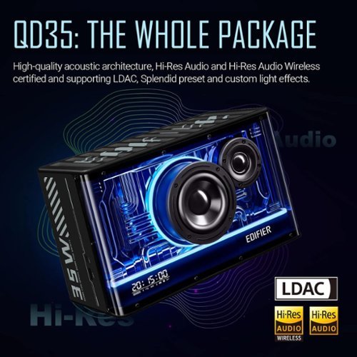 Edifier QD35 40W Bluetooth Speaker with 35W GaN Charger (Each) - Multi WHERE TO BUY
