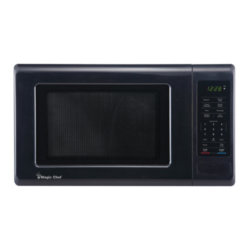 Magic Chef - 0.9-Cu. Ft. 900-Watt Digital Touch Countertop Microwave - Black-Front_Standard 