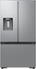 Samsung - 26 cu. ft. Mega Capacity Counter Depth 3-Door French Door Refrigerator with External Water and Ice Dispenser - Stainless Steel-Front_Standard