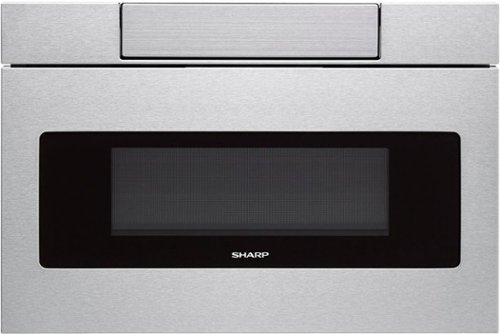 "Sharp - 24"" 1.2 Cu. Ft. Built-in Microwave Drawer - Stainless Steel"