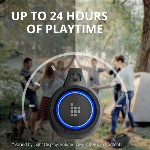Tronsmart Bang SE Portable Wireless Bluetooth Speaker with 40W Power, IPX6 Waterproof, 24H Playtime, LED Lights for Home Outdoor - Black BUY IN SINGAPORE